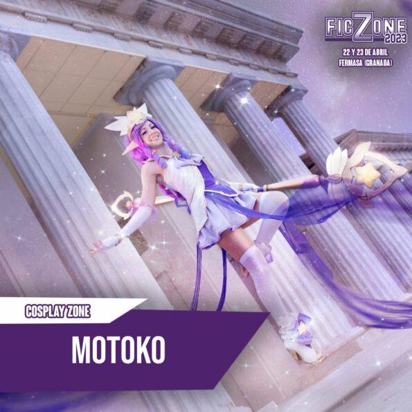 Imagen presentación de Motoko para Fic Zone de 2023 como cosplayer